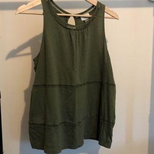 Old Navy green tank top, size M